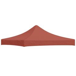 Toit de tente de r&eacute;ception 3x3 m Terre cuite 270 g/m&sup2;