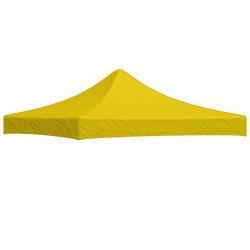 Toit de tente de r&eacute;ception 3x3 m Jaune 270 g/m&sup2;