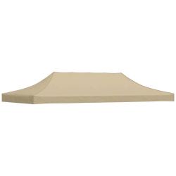 Toit de tente de r&eacute;ception 6x3 m Beige 270 g/m&sup2;