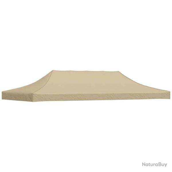 Toit de tente de r�ception 6x3 m Beige 270 g/m�