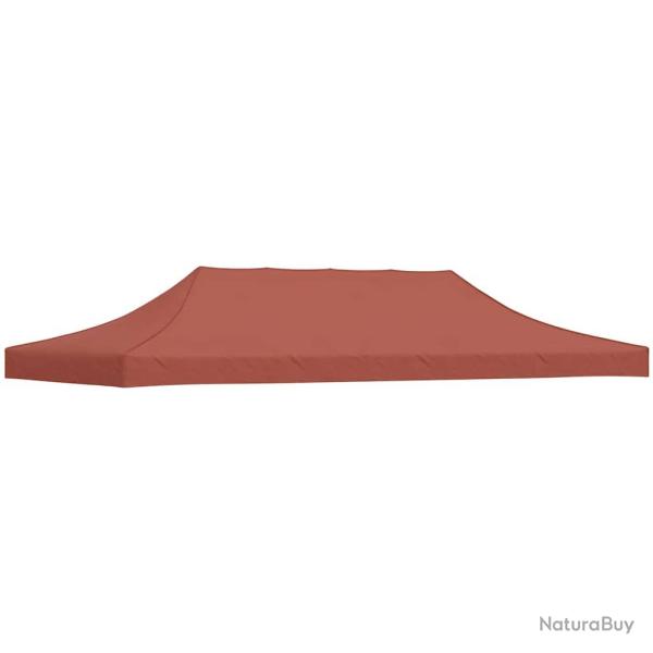 Toit de tente de r�ception 6x3 m Terre cuite 270 g/m�