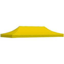 Toit de tente de r&eacute;ception 6x3 m Jaune 270 g/m&sup2;