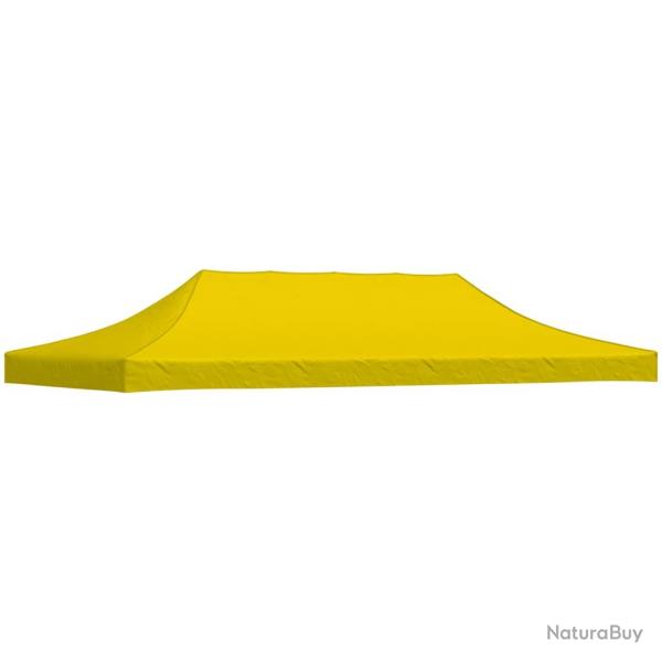 Toit de tente de r�ception 6x3 m Jaune 270 g/m�