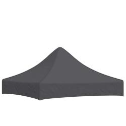 Toit de tente de r&eacute;ception 2x2 m Anthracite 270 g/m&sup2;