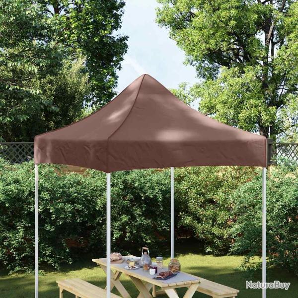 Toit de tente de r�ception 2x2 m Marron 270 g/m�