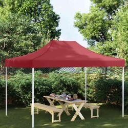 Toit de tente de r&eacute;ception 4x3 m Bordeaux 270 g/m&sup2;