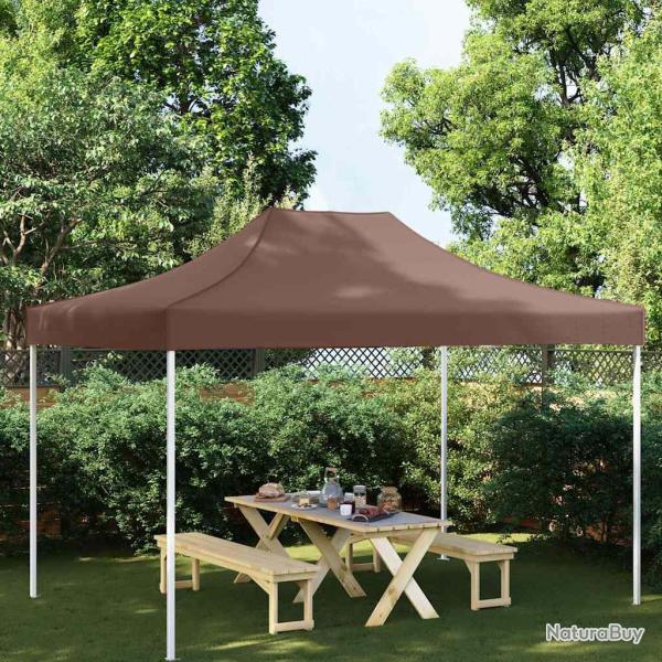 Toit de tente de r�ception 4x3 m Marron 270 g/m�