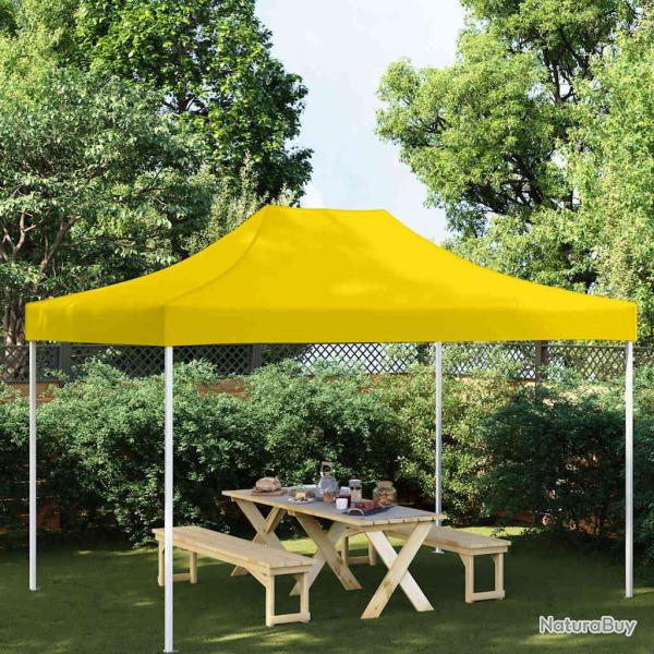 Toit de tente de r�ception 4x3 m Jaune 270 g/m�