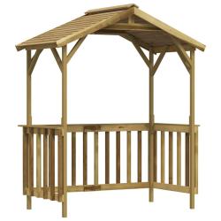 Abri de barbecue 163,5x93x210 cm Bois de pin impr&eacute;gn&eacute;