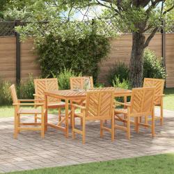 Chaise de salle &agrave; manger 6 pcs Naturel Bois d'Acacia Massif