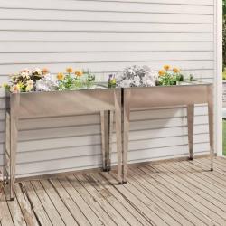 Jardini&egrave;res 2 pcs Acier galvanis&eacute;