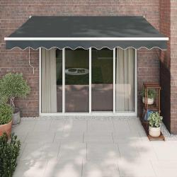 Auvent r&eacute;tractable automatique anthracite 3x2,5 m