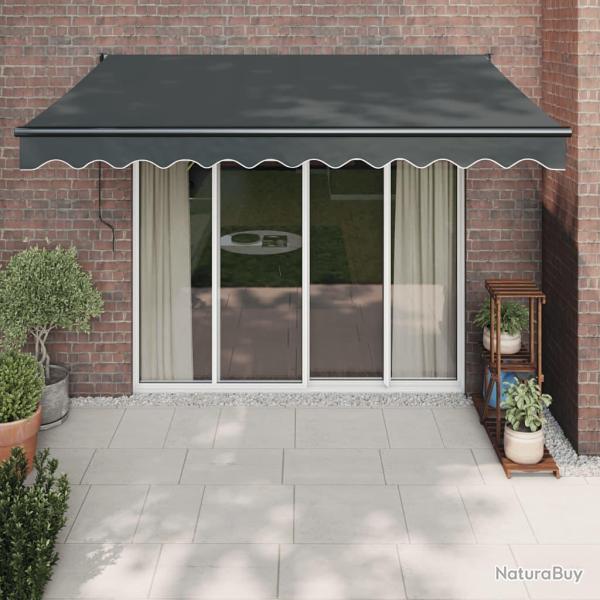 Auvent r�tractable automatique, anthracite, pour la terrasse, 3 � 2,5 m