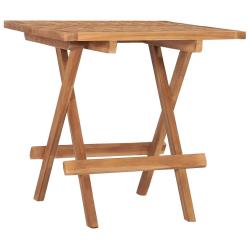 Table pliable de 50x50x50 cm Bois de teck solide