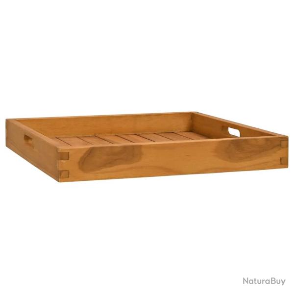 Plateau de service 50x50 cm Bois de teck massif