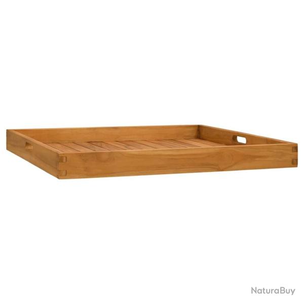 Plateau de service 70x70 cm Bois de teck massif