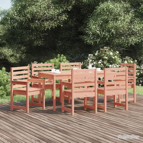 Ensemble � manger de 7 pcs bois massif Douglas