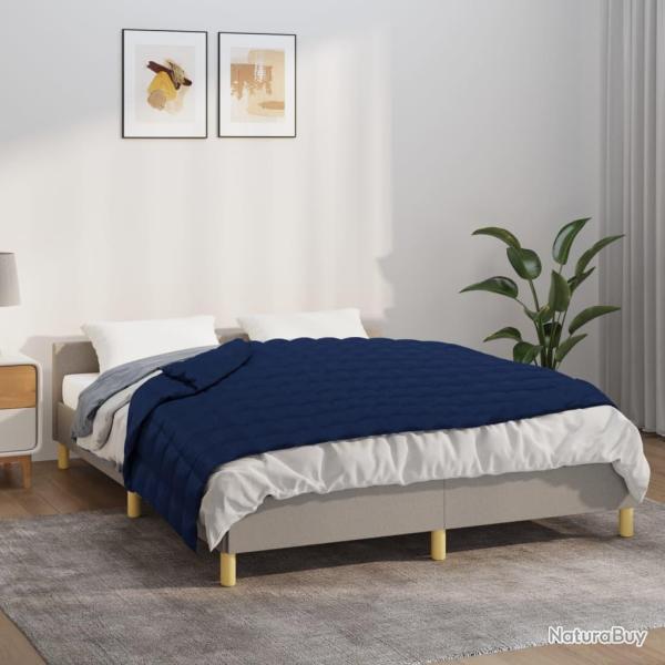 Couverture lest�e Bleu 122x183 cm 9 kg Tissu