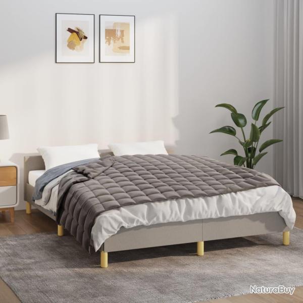 Couverture lest�e Gris 122x183 cm 9 kg Tissu