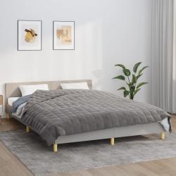 Couverture lest&eacute;e Gris 200x220 cm 13 kg Tissu