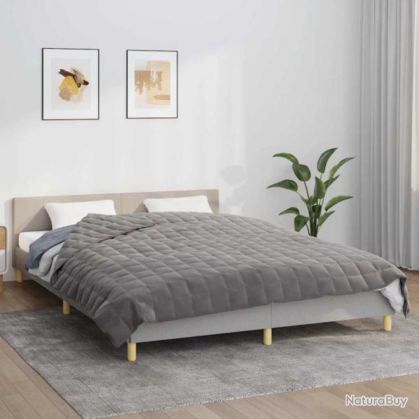 Couverture lest�e Gris 220x240 cm 11 kg Tissu