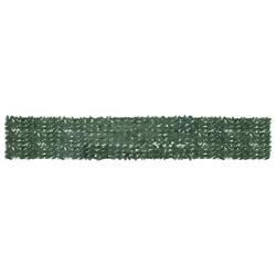 &Eacute;cran de balcon avec feuilles vert fonc&eacute; 500x75 cm