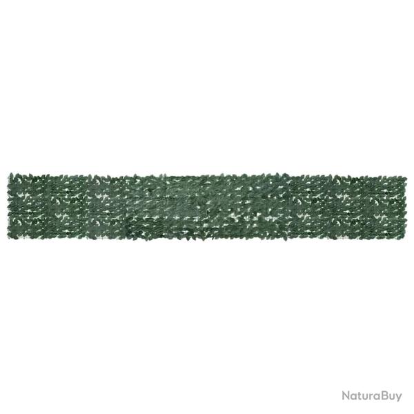 �cran de balcon avec feuilles vert fonc� 500x75 cm