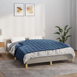 Couverture lest&eacute;e Bleu 137x200 cm 6 kg Tissu
