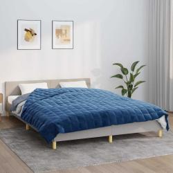 Couverture lest&eacute;e Bleu 200x230 cm 9 kg Tissu