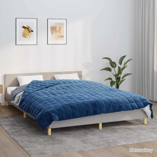 Couverture lest�e Bleu 220x240 cm 11 kg Tissu