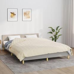 Couverture lest&eacute;e Cr&egrave;me clair 200x220 cm 9 kg Tissu