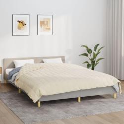 Couverture lest&eacute;e Cr&egrave;me clair 220x230 cm 15 kg Tissu