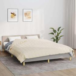 Couverture lest&eacute;e Cr&egrave;me clair 220x240 cm 15 kg Tissu