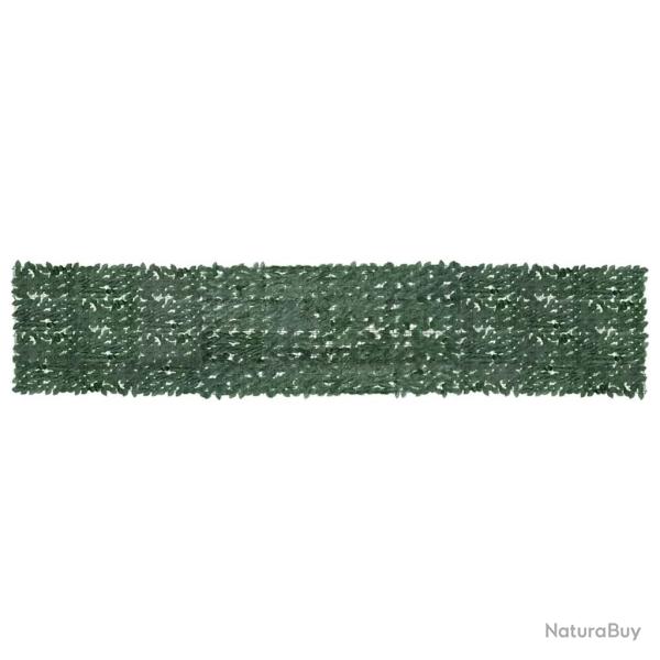 �cran de balcon avec feuilles vert fonc� 500x100 cm