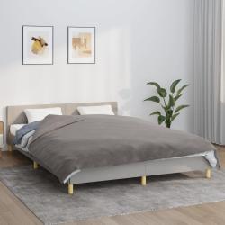 Couverture lest&eacute;e avec housse Gris 200x230 cm 13 kg Tissu