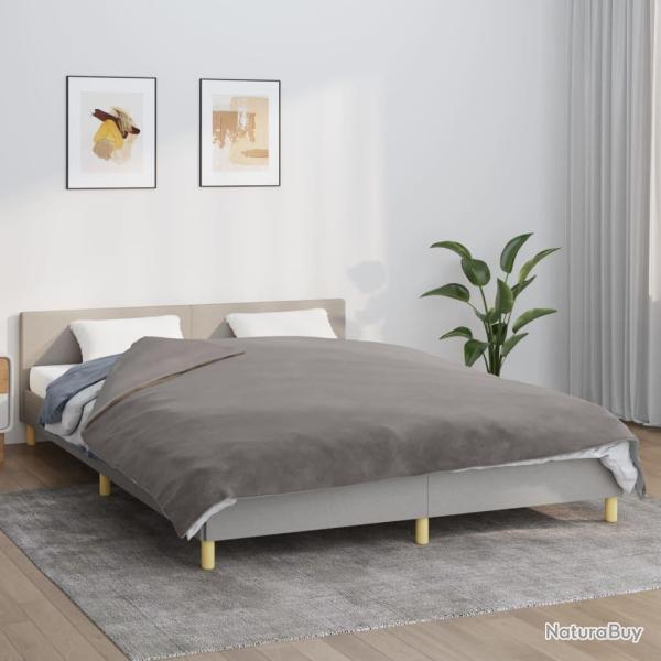 Couverture lest�e avec housse Gris 200x230 cm 13 kg Tissu