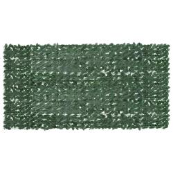 &Eacute;cran de balcon avec feuilles vert fonc&eacute; 300x150 cm