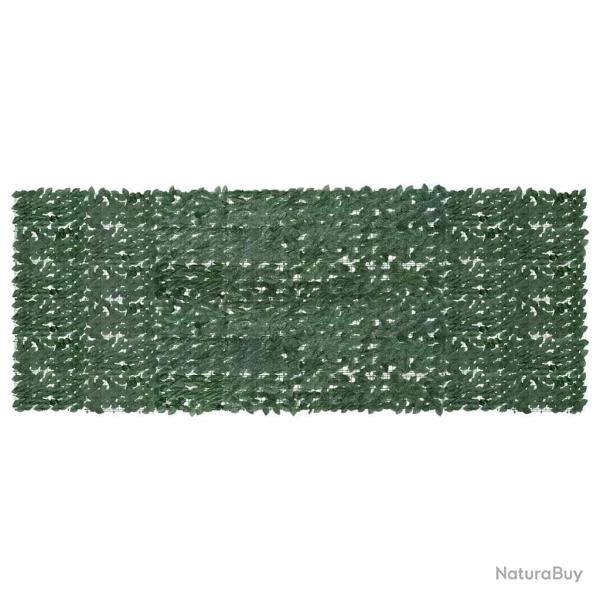�cran de balcon avec feuilles vert fonc� 400x150 cm