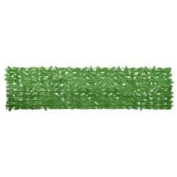 &Eacute;cran de balcon avec feuilles vert 300x75 cm