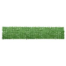 &Eacute;cran de balcon avec feuilles vert 400x75 cm