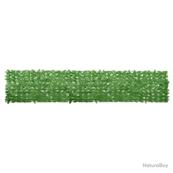 �cran de balcon avec feuilles vert 400x75 cm