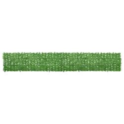 &Eacute;cran de balcon avec feuilles vert 500x75 cm