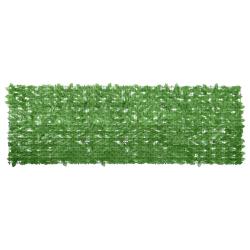 &Eacute;cran de balcon avec feuilles vert 300x100 cm