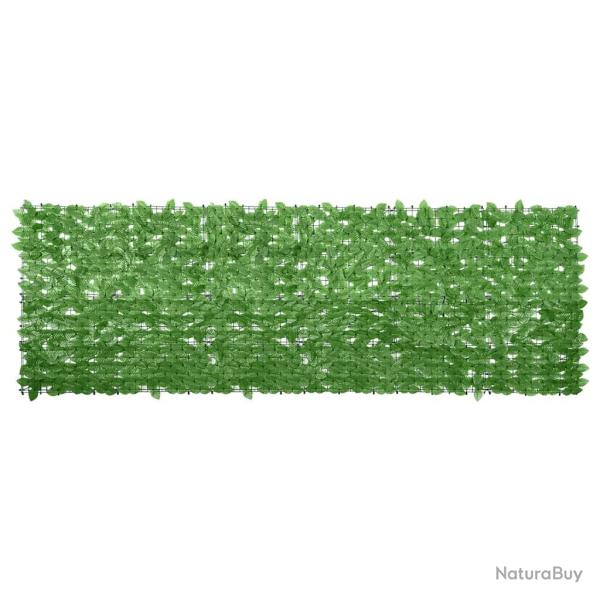�cran de balcon avec feuilles vert 300x100 cm