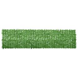 &Eacute;cran de balcon avec feuilles vert 400x100 cm