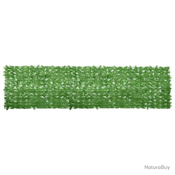 �cran de balcon avec feuilles vert 400x100 cm