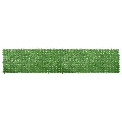 &Eacute;cran de balcon avec feuilles vert 500x100 cm