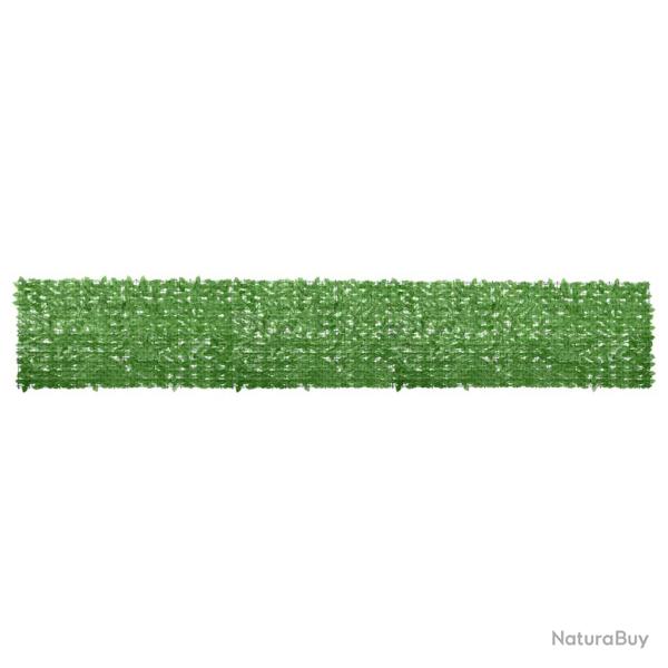 �cran de balcon avec feuilles vert 600x100 cm