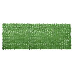 &Eacute;cran de balcon avec feuilles vert 400x150 cm