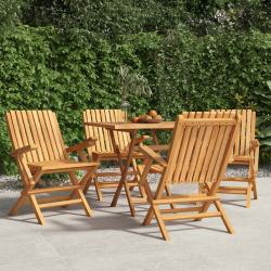 Chaises de pliantes lot de 4 61x67x90cm bois massif teck